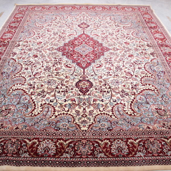 Sarouk Cream-Red